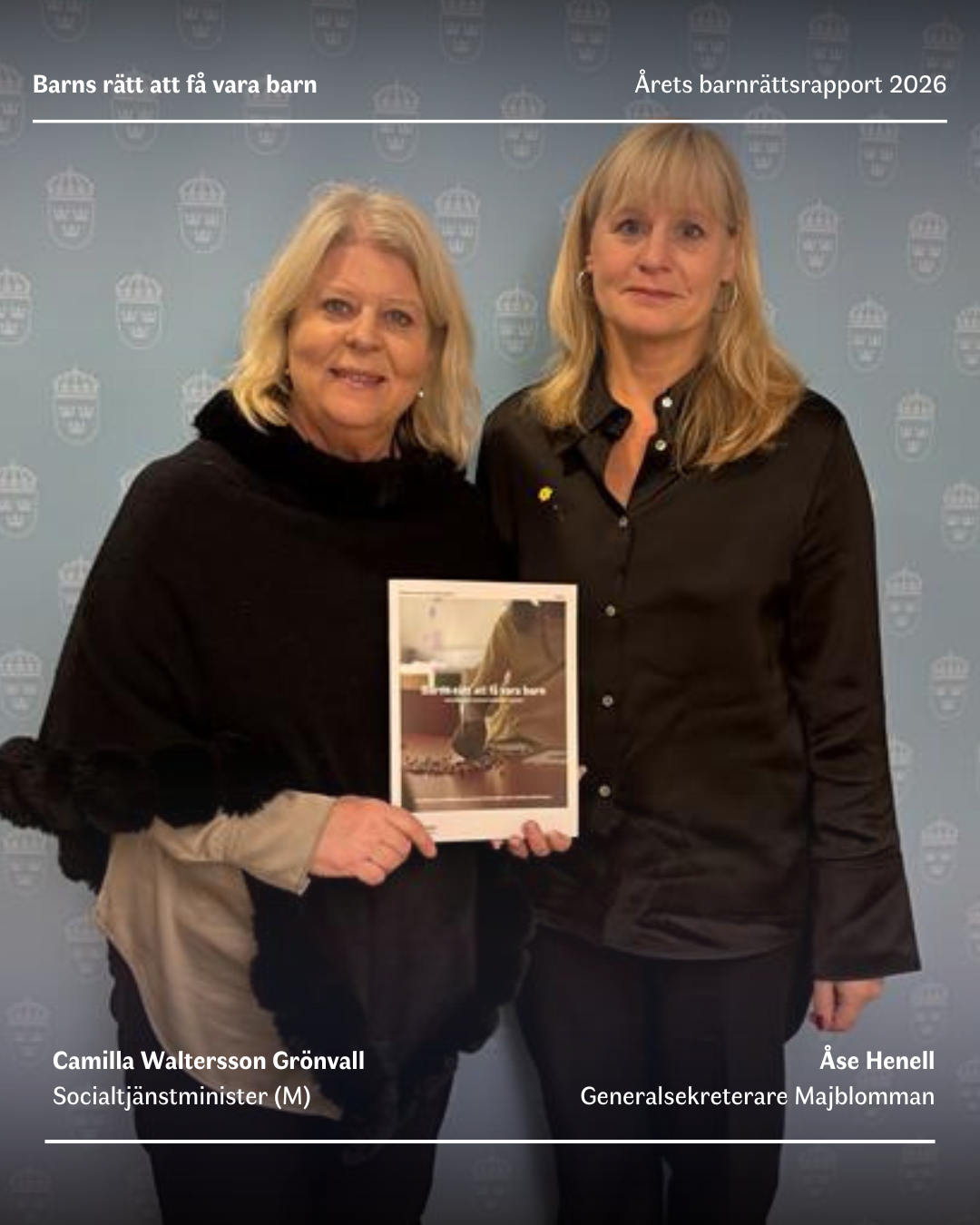 Camilla Waltersson Grönvalll och Åse Henell. 