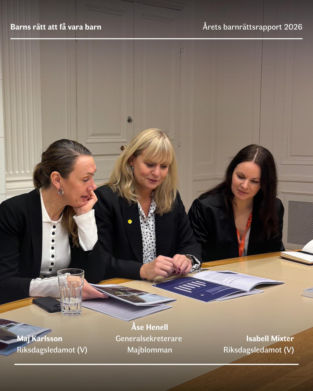 Maj Karlsson, Åse Henell, Isabell Mixter.